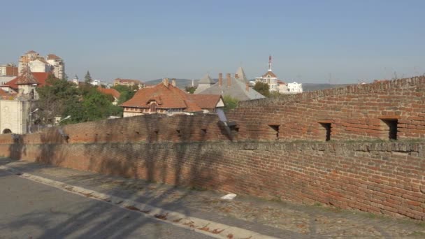 Alba Iulia Erőd Fala Kapuja — Stock videók