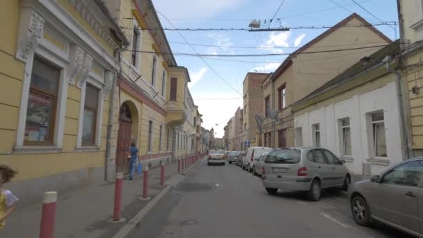 Rua Com Edifícios Antigos — Vídeo de Stock