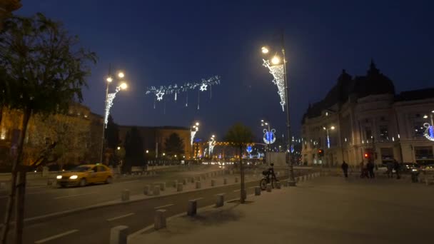 Piazza Della Rivoluzione Una Serata Natale — Video Stock