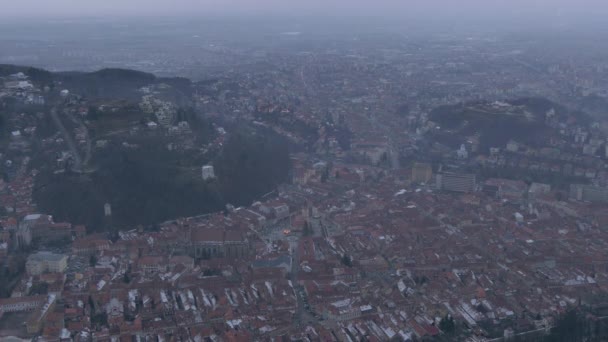 Υψηλή Γωνία Άποψη Του Brasov — Αρχείο Βίντεο