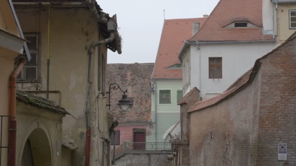 Şehirdeki Eski Cadde — Stok video