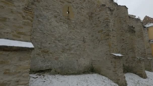 Paredes Pedra Igreja Luterana — Vídeo de Stock