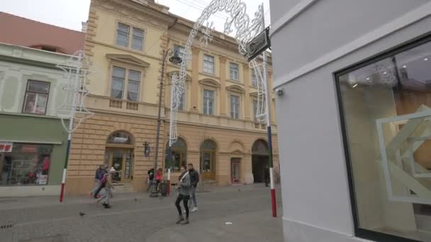 Weihnachten Sibiu — Stockvideo