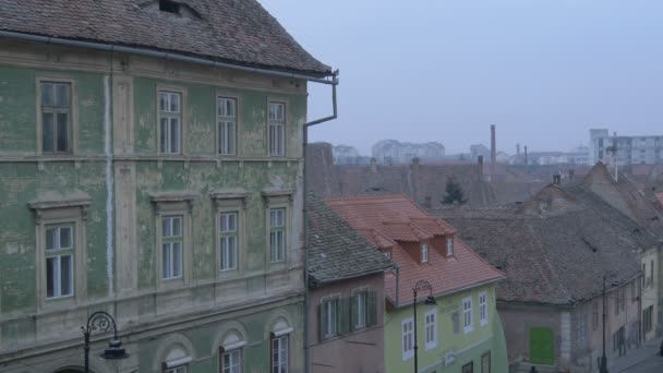 Vue Latérale Des Bâtiments Endommagés — Video