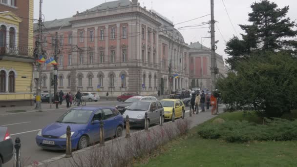 Soudní Budova Cluj Napoca — Stock video