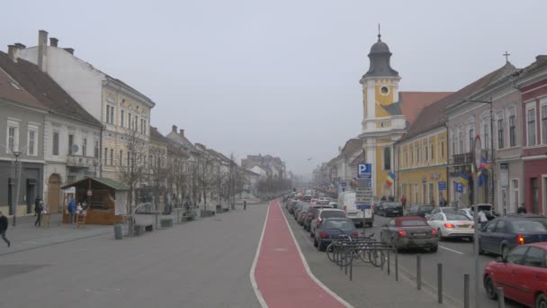 Boulevard Eroilor Cluj Napoca — Vídeo de Stock