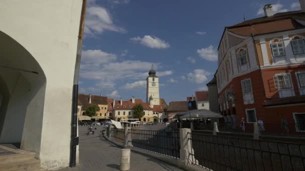 Det Lilla Torget Sibiu — Stockvideo