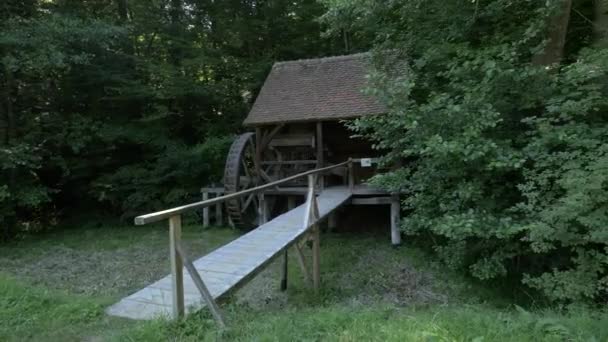 Pont Bois Menant Moulin Eau — Video