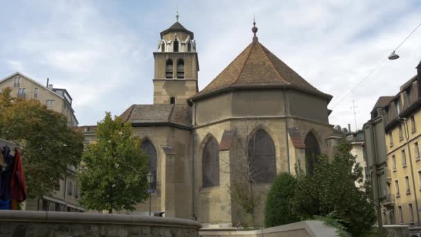 Temple Madeleine Genève — Stockvideo