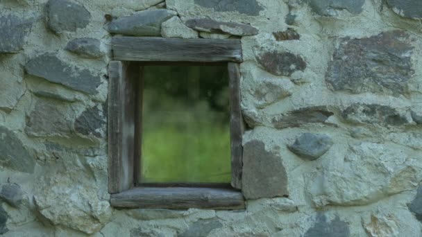 石垣の小さな窓 — ストック動画