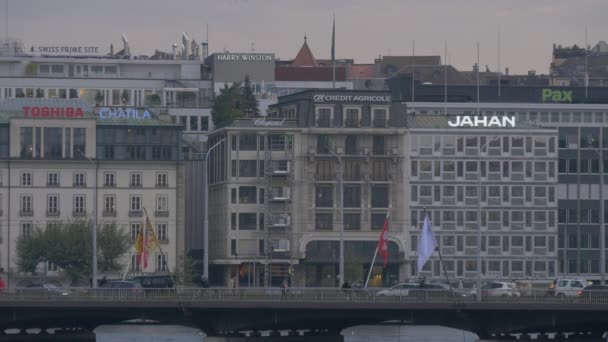 Будинки Женеві — стокове відео