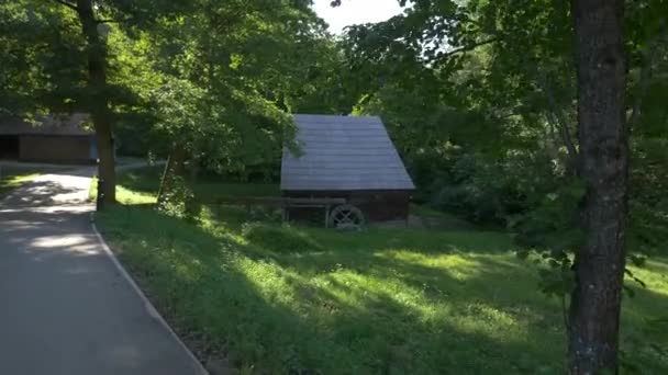 Vattenbruk Vid Astra Nationalmuseum Sibiu — Stockvideo