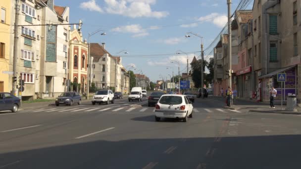 Conduite Voitures Sur Boulevard Sibiu — Video