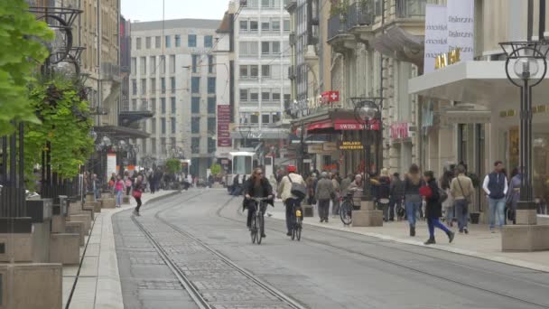 Rue Croix Genf — Stockvideo