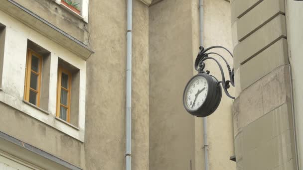 Vintage Clock Building — Wideo stockowe