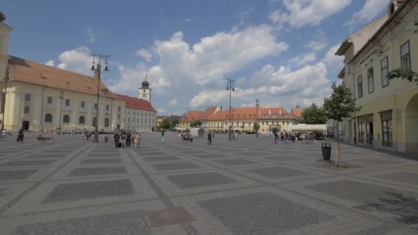 Grande Praça Sibiu — Vídeo de Stock