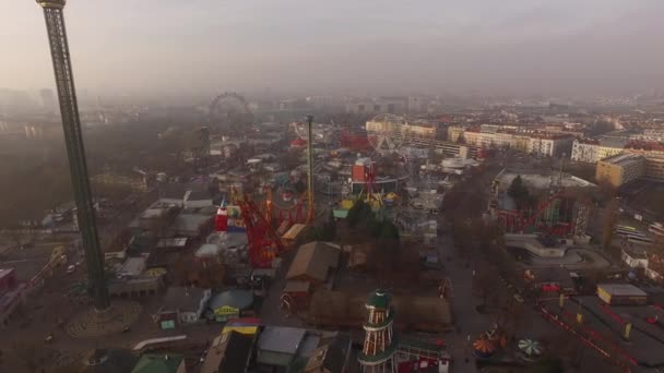 Aérea Wurstelprater Viena Austria — Vídeo de stock