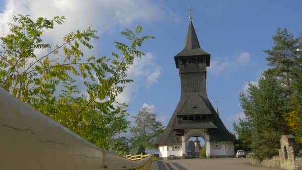 Barsana修道院的钟楼 — 图库视频影像