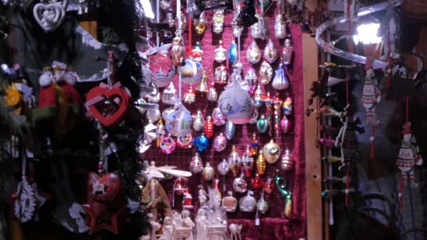 Stall Tree Ornaments — Stock Video