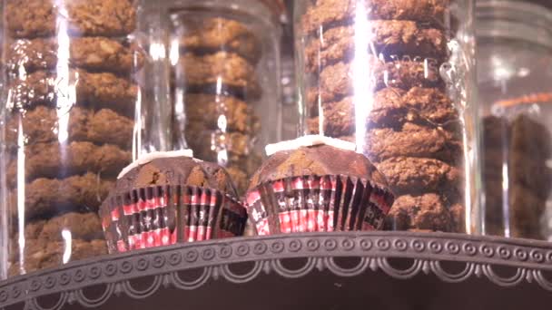 View Cookies Muffins — Stock Video