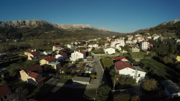 バスカ町の空中撮影 — ストック動画