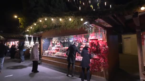 Stall Karácsonyi Díszek — Stock videók