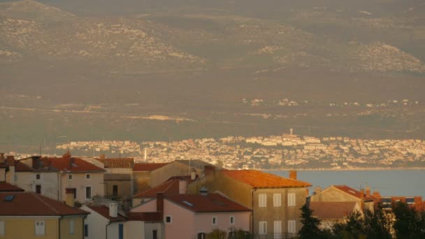 Cidade Junto Mar — Vídeo de Stock