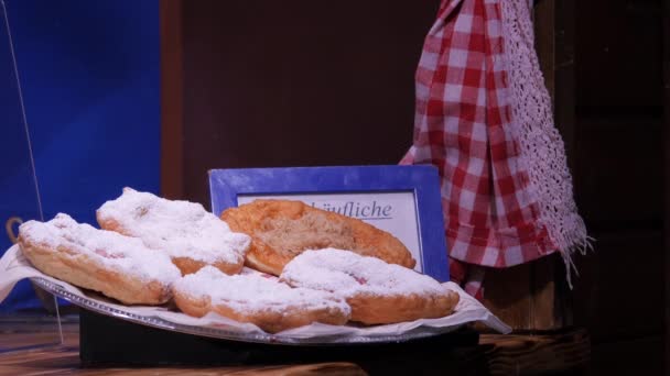 Langos Dulces Plato — Vídeo de stock