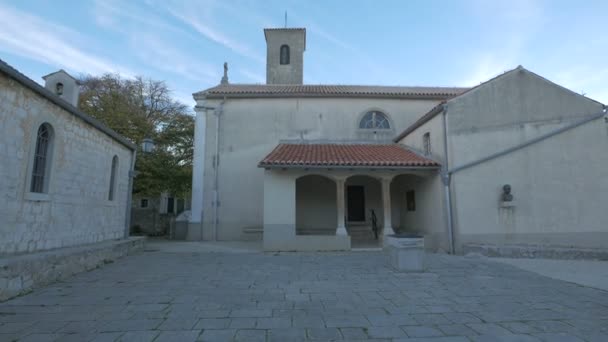 Igreja Cidade Krk — Vídeo de Stock