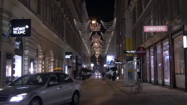 Décorations Noël Sur Habsburgergasse — Video