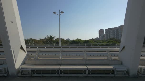View Alameda Bridge Valencia — Stockvideo