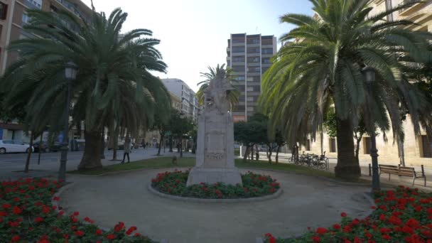 Pintor Pinazo Μνημείο Στη Βαλένθια — Αρχείο Βίντεο