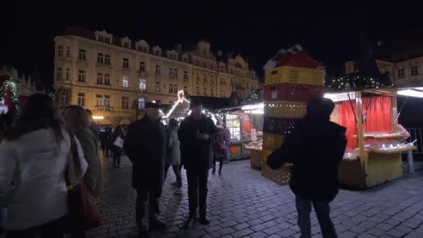 Souvenirs Stands Nourriture Marché Noël — Video