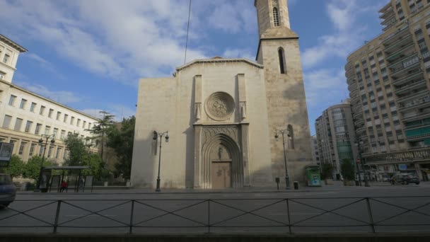 Церква Сан Агустін Валенсії — стокове відео