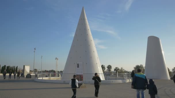 Cono Ciudad Las Artes Las Ciencias — Vídeos de Stock