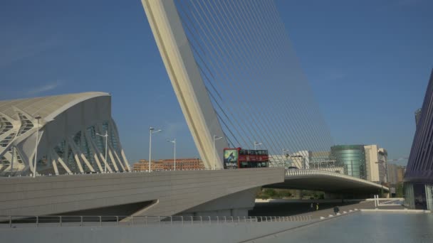 Die Brücke Assut Valencia — Stockvideo