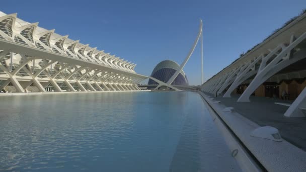 Staden För Konst Och Vetenskap Valencia — Stockvideo