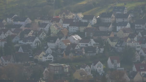 Angle Élevé Maisons Allemandes Village — Video