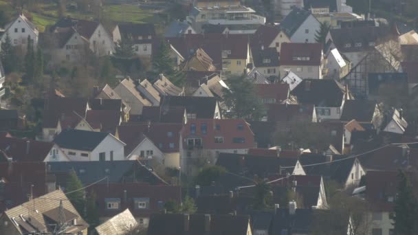 Wysoki Kąt Niemieckich Dachów — Wideo stockowe