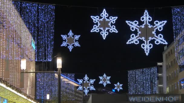 Décorations Extérieures Rue Zeil Francfort — Video