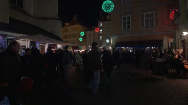 Nachtwanderer Graz — Stockvideo