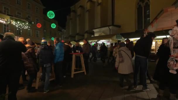 Slappna Julmarknaden — Stockvideo