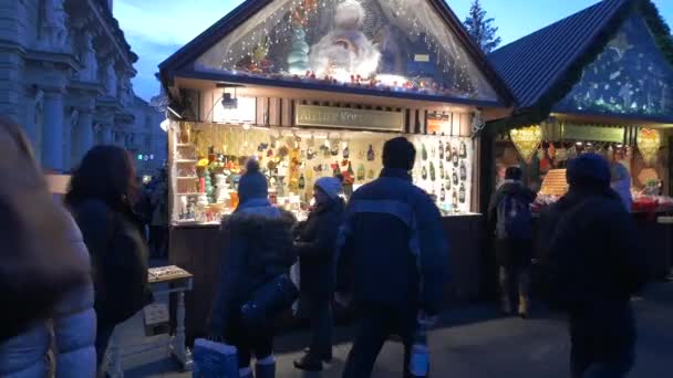 Graz Daki Noel Pazarından Hediyeler — Stok video