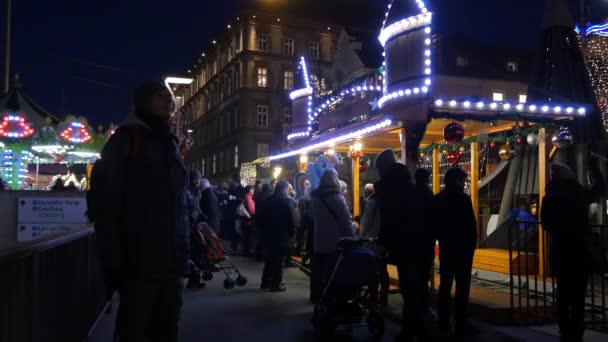 Lights Buildings Kids Fair Graz — Αρχείο Βίντεο