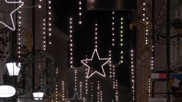 Ulica Sklepami Dekoracjami Salzburg — Wideo stockowe