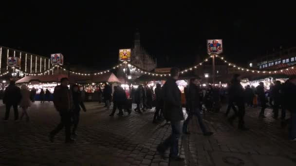 Marché Noël Hauptmarkt Nuremberg — Video