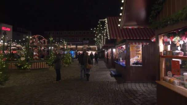 儿童圣诞市场的摊位 — 图库视频影像