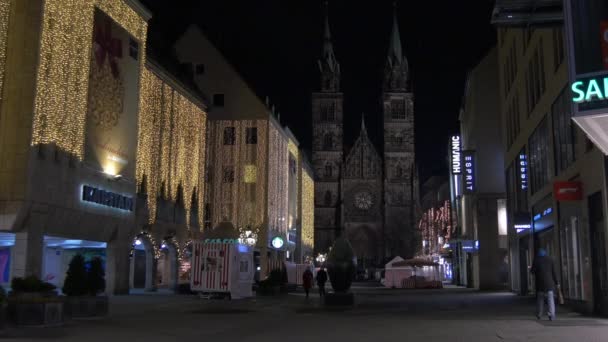 Карштадтський Торговий Центр Церква Святого Лоренца Різдво — стокове відео