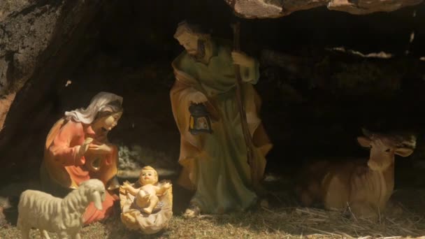 Închiderea Scenei Nașterii Domnului — Videoclip de stoc