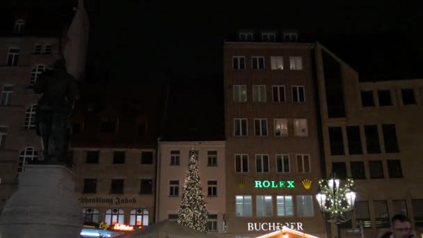 Nuremberg Deki Binaların Aşağı Eğilmesi — Stok video